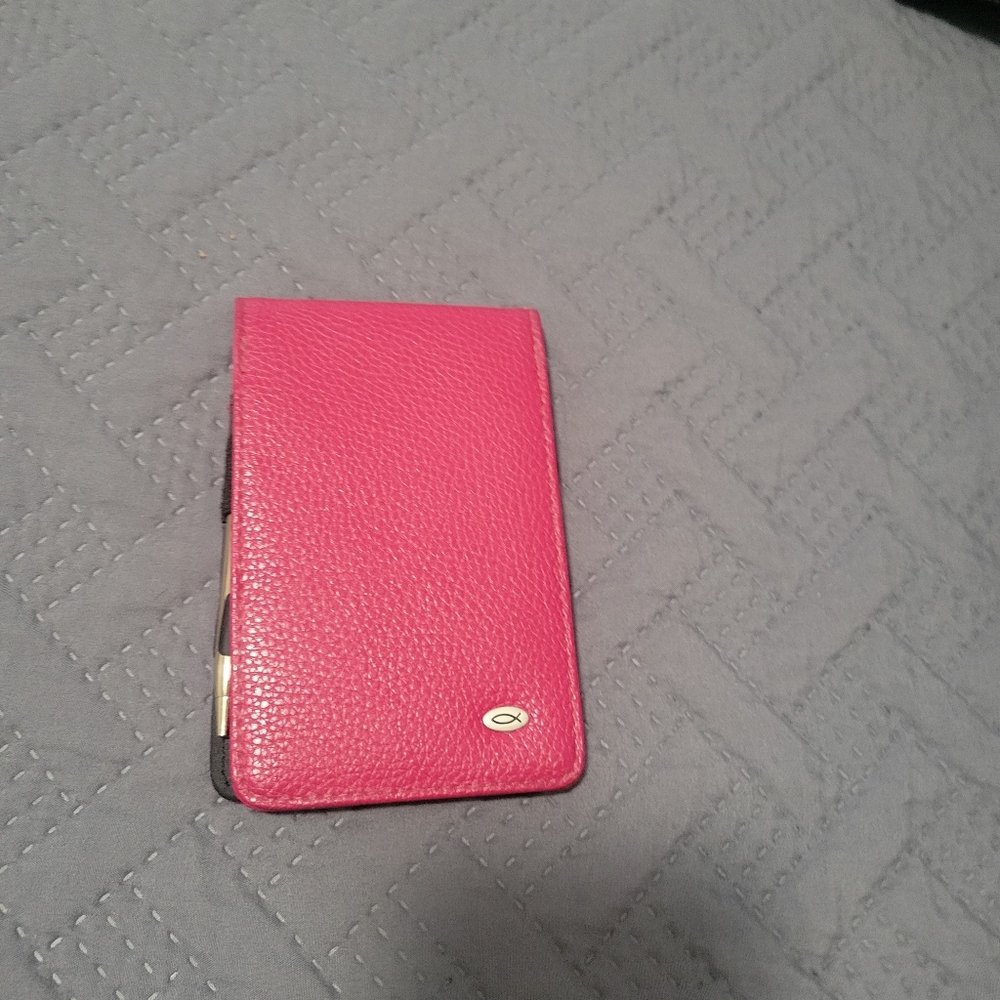 Pink Leather Note Pad